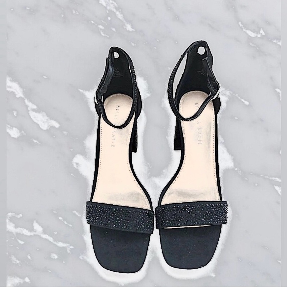 Kelly and Katie black sandals